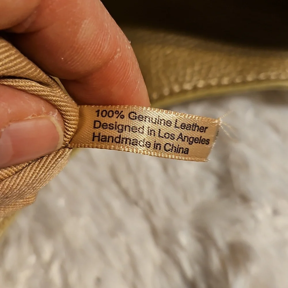Laggo Leather Gold Bella Hobo Bag‎ NWOT